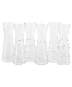 "Zalli" Assorted Glass Carafe (Set of 6)