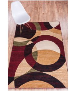 Well Woven Dulcet Bingo Area Rug, Red, 5'x7'2''