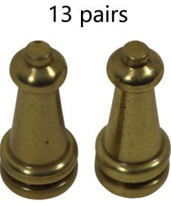 13 Pairs Stair Carpet Rod Tower Finial Brass Decorative Tip |