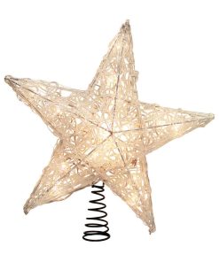 12" UL-Approved Spun Acrylic-Look Plastic Star Treetop