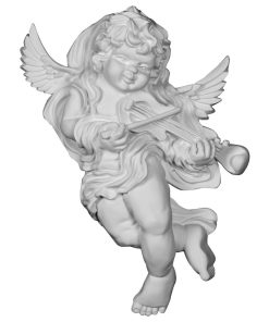 11 7/8"W x 17 3/8"H x 5 1/2"P Classic Angel Onlay, Right
