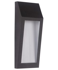 Wedge 1 Light Outdoor Wall Light, Oiled Bronze Outdoor, 4.5"