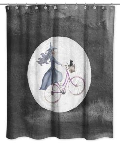 Witch Bike 71"x71" Shower Curtain