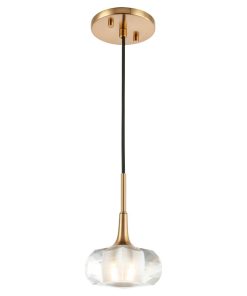 Woodbridge Lighting Christina Mini-Pendant, Brass