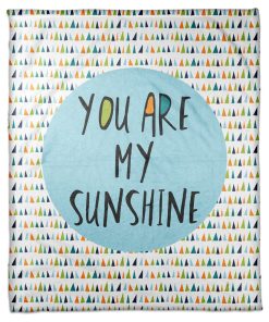 You Are My Sunshine - Blue 50x60 Coral Fleece Blanket
