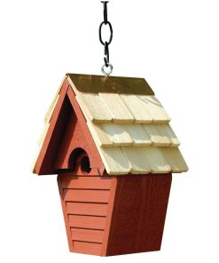 Wren In The Wind Birdhouse, Redwood
