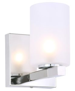 Woodbridge Lighting 18551 Jewel 1-Light Bath, Opal Cylinder Glass