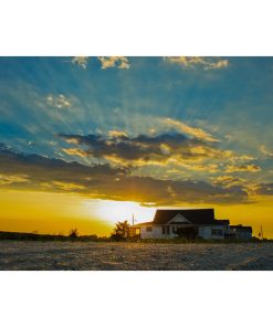 "Sunset at Bowers" Landscape Photo, Coastal Unframed Wall Art Print, 20"x30"