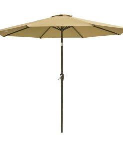 10ft UV50+ Fade Resistant New OLEFIN Patio Umbrella 8 Rib Crank Tilt