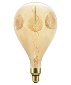 10008-11 A160 Vintage Edison Decorative LED Light Bulb, Amber