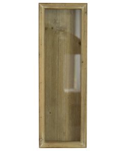 Wood Glass Wall Display Case Top Loading Corks Shells Collectible Shadow Box