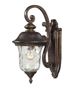 1 Light Outdoor Wall Sconce in Traditional Style - 16 Inches tall and 8 inches