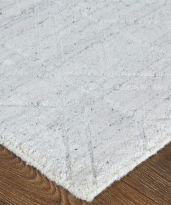 Weave & Wander Khalo Wool Rug, Latte/SIlver Gray, 2ft x 3ft Rug