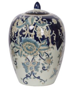 11.5" Blue Bryn Lidded Jar