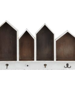 White MDF Wall Shelf, 19"x33"x5" 560764