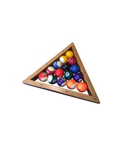 Wine Barrel Pool Triangle, With Pool Balls