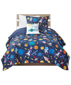100% Polyester Brushed Printed Coverlet Set, Mzk13-230