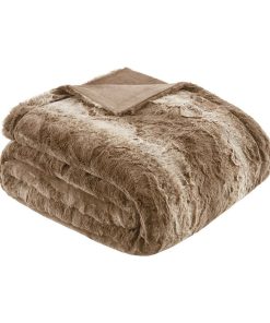 100% Polyester Faux Tip Dyed Brushed Fur Oversized Bed Throw, MP50-2918