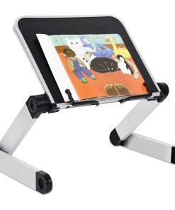 15.75" Black Adjustable and Foldable Portable Desk Book Holder