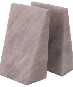 White Marble Bookends