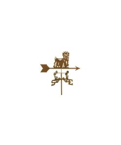 Yorkie Weathervane With Deck Mount