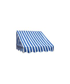 Window Awning Door Canopy, Blue, White Stripes, 6'x2'