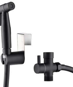 Wellfor Handheld Bidet Sprayer Attachment for Toilet, Matte Black