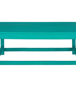 Westintrends Outdoor Patio Classic Adirondack Coffee Table, Turquoise