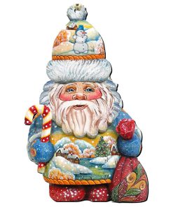 Whimsical Winter Wonders Santa Wooden Door Hanger