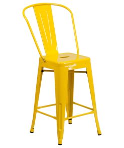 Yellow Metal Bar Stool CH-31320-24GB-YL-GG