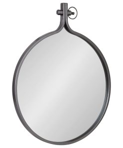 Yitro Metal Framed Wall Mirror, Gray 23.5x28.5