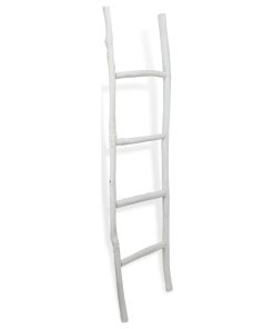 White Wash Wood Ladder