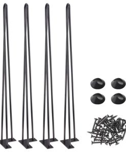 Yescom 34" Hairpin Legs Steel Rod Heavy Duty Furniture Leg Coffee Table Home