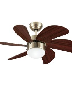 Westinghouse 7224000 Turbo Swirl 30" 6 Blade LED Ceiling Fan - Antique Brass