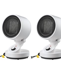 Yescom 2 Pack 1500W PTC Ceramic Heater Fan Warm & Cool Overheat Protection