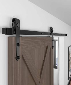 ZEKOO Arrow Shape Sliding Barn Door Hardware Kit for Single Door, 6'