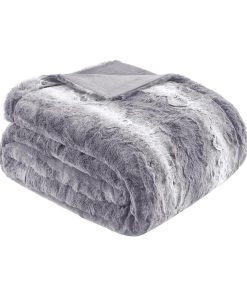 100% Polyester Faux Tip Dyed Brushed Fur Oversized Bed Throw, MP50-2920