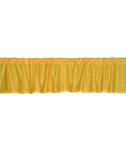 Yellow - Rod Pocket Top It Off handmade Sari Valance 60W X 15L - Pair