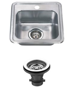 Wells Sinkware Topmount Bar Sink Pack, Stainless Steel, Sink Package