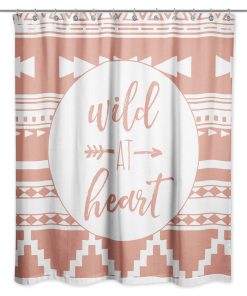Wild at Heart Tribal Print Shower Curtain