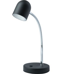 134LEDT Table Lamp - Black, Polished Chrome