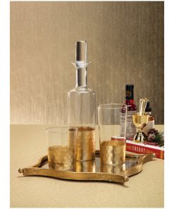 "Vitorrio" Highball Glass, Gold (Set of 4)