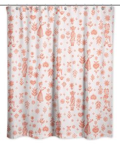 Whimsical Women in Pink Shower Curtain