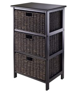 Winsome Wood Transitional Composite Wood Basket 20317