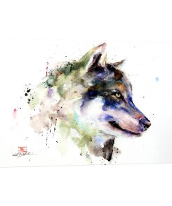 "Wolf" Print by Dean Crouser, 26"x18"x.75"