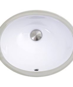 13"X 10"Glazed Bottom Undermount Ceramic Sink