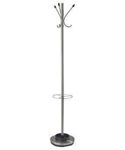 13"x68" Brushed Steel Brushed Steel Stand/ Coat Rack