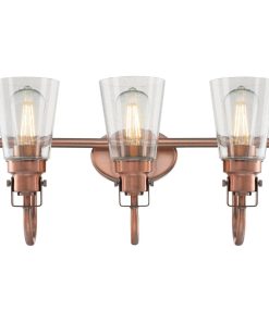 Westinghouse 6334000 Ashton 3 Light 24"W Bathroom Vanity Light - Washed Copper