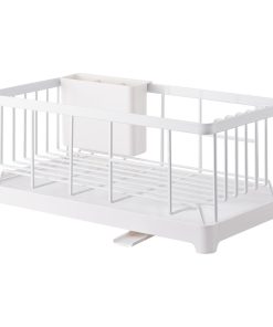 Wire Dish Rack, Steel, Holds 17.6 lbs, White