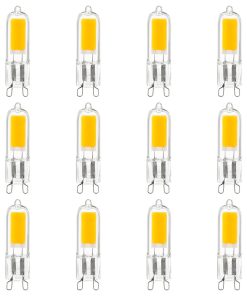 12-Pack Sunlite LED G9 Base Bulbs, 2W (25W Equal), 200 Lumen, 3000K Warm White